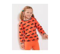 Toby Tiger Bat Print T-Shirt in Orange | Size: 6-12 m Toby Tiger Orange 6-12 m