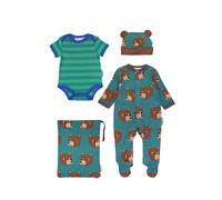 Toby Tiger Bear Print Baby Gift Set in Teal | Size: 6-12 m Toby Tiger Teal 6-12 m