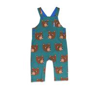 Toby Tiger Bear Print Dungarees in Green | Size: 6-12 m Toby Tiger Green 6-12 m