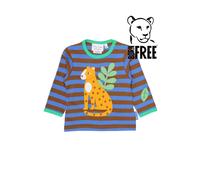 Toby Tiger Born Free Leopard Applique Long-Sleeved T-Shirt | Size: 6-12 m Toby Tiger Multicolor 6-12 m