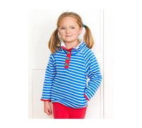 Toby Tiger Breton Cosy Fleece Sweatshirt in Blue | Size: 2-3 Years Toby Tiger Blue 2-3 Years