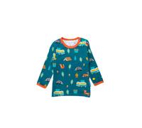 Toby Tiger Campervan Print Long-Sleeved T-Shirt in Green | Size: 6-12 m Toby Tiger Green 6-12 m