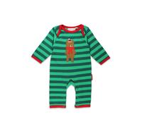 Toby Tiger Christmas Bear Applique Sleepsuit in Green | Size: 3-6 m Toby Tiger Green 3-6 m
