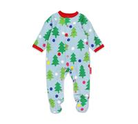 Toby Tiger Christmas Tree Print Sleepsuit | Size: 3-6 m Toby Tiger Multicolor 3-6 m