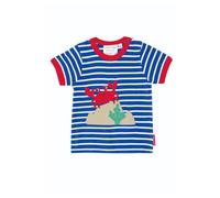 Toby Tiger Crab Applique Short-Sleeved T-Shirt | Size: 3-4 Years Toby Tiger Multicolor 3-4 Years