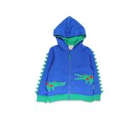 Toby Tiger Croc Applique Hoodie in Blue | Size: 18-24 m Toby Tiger Blue 18-24 m
