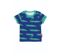 Toby Tiger Kids 100% Cotton Croc Print Short-Sleeved T-Shirt -