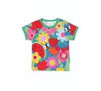 Toby Tiger Fruit Flower Print Short-Sleeved T-Shirt | Size: 4-5 Years Toby Tiger Multicolor 4-5 Years