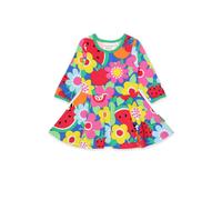Toby Tiger Fruit Flower Print Skater Dress | Size: 6-7 Years Toby Tiger Multicolor 6-7 Years