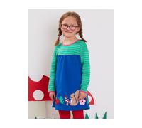 Toby Tiger Girl's Forest Adventure Applique T-Shirt Dress in Blue | Size: 18-24 m Toby Tiger Blue 18-24 m