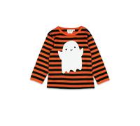 Toby Tiger Happy Ghost Applique T-Shirt in Orange | Size: 6-12 m Toby Tiger Orange 6-12 m