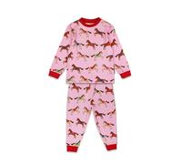 Toby Tiger Horse & Pony Print Pyjamas in Pink | Size: 5-6 Years Toby Tiger Pink 5-6 Years