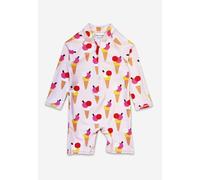 Toby Tiger Ice Cream Cones Print Long-Sleeved Baby Swimsuit - 6-12m / 80cm