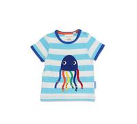 Toby Tiger Jellyfish Applique Short-Sleeved T-Shirt in Blue | Size: 2-3 Years Toby Tiger Blue 2-3 Years