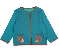Toby Tiger Bear Applique Reversible Jacket in Teal | Size: 2-3 Years Toby Tiger Teal 2-3 Years