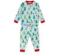 Toby Tiger Christmas Tree Print Pyjamas | Size: 4-5 Years Toby Tiger Multicolor 4-5 Years