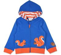 Toby Tiger Squirrel Applique Hoodie in Blue | Size: 18-24 m Toby Tiger Blue 18-24 m
