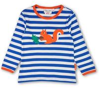Toby Tiger Squirrel Applique Long-Sleeved T-Shirt in Blue | Size: 7-8 Years Toby Tiger Blue 7-8 Years