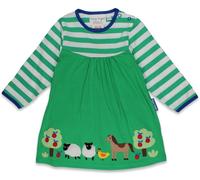 Toby Tiger Kids 95% Cotton Hillside Applique T-shirt Dress - - Size: 18-24m