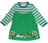 Toby Tiger Kids 95% Cotton Hillside Applique T-shirt Dress - - Size: 6-12m