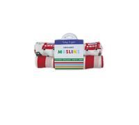 Toby Tiger London Print 2 Pack Muslins in White Toby Tiger White