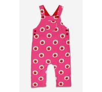 Toby Tiger Apple Print Dungarees in Pink | Size: 18-24 m Toby Tiger Pink 18-24 m