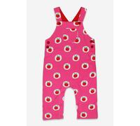 Toby Tiger Apple Print Dungarees in Pink | Size: 2-3 Years Toby Tiger Pink 2-3 Years