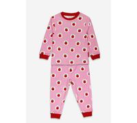 Toby Tiger Apple Print Pyjamas in Pink | Size: 7-8 Years Toby Tiger Pink 7-8 Years