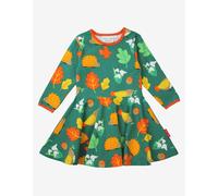 Toby Tiger Organic Autumn Print Skater Dress - 2-3y / 98cm