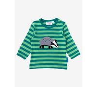 Toby Tiger Organic Badger Applique Long-Sleeved T-Shirt - 7-8y / 128cm