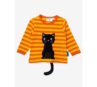 Toby Tiger Organic Black Cat Applique T-Shirt - 5-6y / 116cm