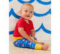 Toby Tiger Organic Boat Print Yoga Pants - 0-3m / 56cm