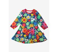 Toby Tiger Organic Bold Floral Print Skater Dress - 18-24m / 92cm