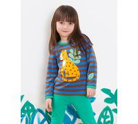 Toby Tiger Born Free Leopard Applique Long-Sleeved T-Shirt | Size: 12-18 m Toby Tiger Multicolor 12-18 m