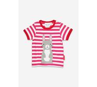 Toby Tiger Organic Bunny Applique Short-Sleeved T-Shirt - 2-3y / 98cm