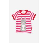 Toby Tiger Organic Bunny Applique Short-Sleeved T-Shirt - 6-7y / 122cm