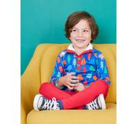 Toby Tiger Organic Camping Bear Print Cosy Fleece Sweatshirt - 6-12m / 80cm