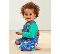 Toby Tiger Organic Camping Bear Print Dungarees - 3-4y / 104cm
