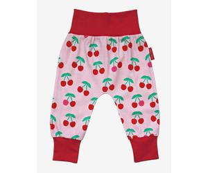 Toby Tiger Organic Cherry Print Yoga Pants - 0-3m / 56cm