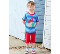Toby Tiger Organic Crab Applique Short-Sleeved T-Shirt - 2-3y / 98cm