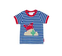 Toby Tiger Organic Crab Applique SS T-Shirt 5-6y 116cm Blue