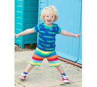 Toby Tiger Kids 100% Cotton Croc Print Short-Sleeved T-Shirt -
