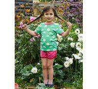 Toby Tiger Organic Daisy Print Short-Sleeved T-Shirt - 4-5y / 110cm