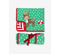 Toby Tiger Organic Deer Applique Blanket