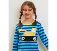 Toby Tiger Organic Digger Applique Long-Sleeved T-Shirt - 12-18m / 86cm