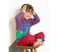 Toby Tiger Organic Dino Applique Long-Sleeved T-Shirt - 3-6m / 68cm