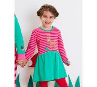 Toby Tiger Organic Fawn Applique Twirl Dress - 5-6y 116cm