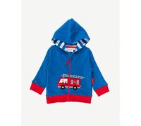 Toby Tiger Organic Fire Engine Applique Hoodie - 6-12m / 80cm