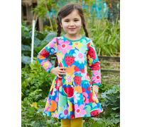Toby Tiger Organic Fruit Flower Print Skater Dress - 7-8y / 128cm