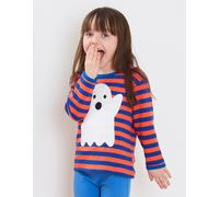 Toby Tiger Organic Halloween Ghost Applique Long-Sleeved T-Shirt - 18-24m 92cm